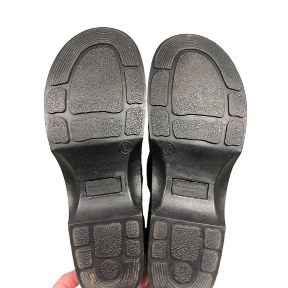 Brown's Landing Women's‎ Leather Slip-On Nursing Clogs Black Size 9 - Picture 7 of 7